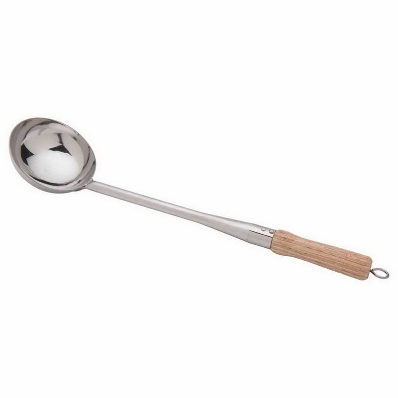 Commercial Stainless Steel Ladle Karchhi with wooden handle 5