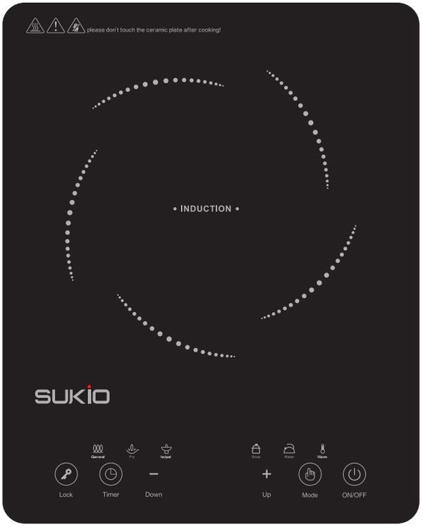 SUKIO INDUCTION COOKER PORTABLE 2000W (SK-20CB08T) NZ CERTIFIED