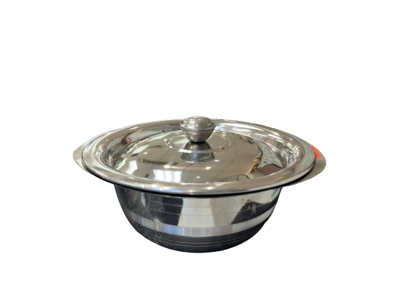 Steel Serving bowl with lid