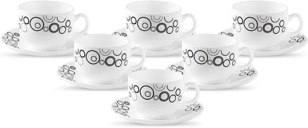 LaOpala Diva Misty DropsTea Cup & Saucers Set of 6