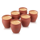 Clay Art Terracotta Tea Mug Hand Made (Kulhad/Kullad) [Set of 6]