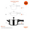 Stahl Xpress Cooker Triply Pressure Cooker, Induction Cooker, Outer Lid Pressure Cooker 3 L, 5L, 8L Induction & Gas Stove