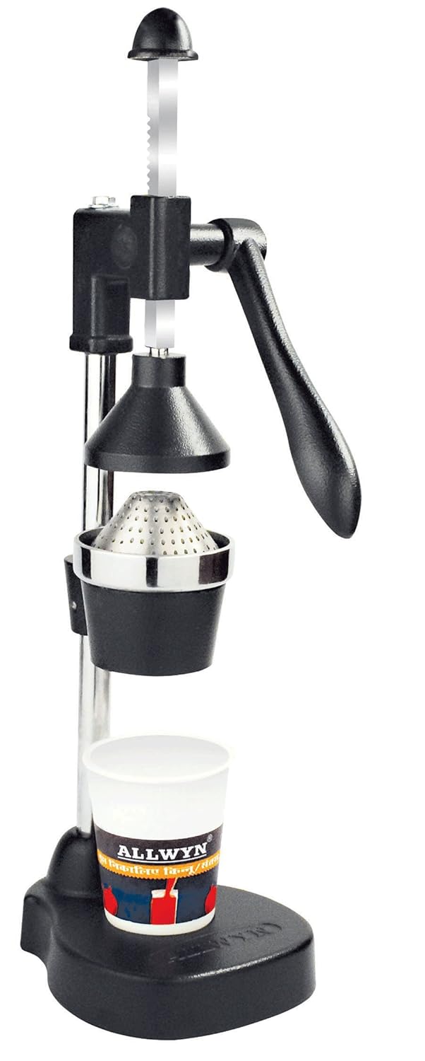 Allwyn Manual Aluminium Hand Press Fruit juicer/Squeezer with jar, Multicolour