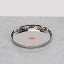 Stainless Steel Hammered  Heavy Gauge Mirror Finish Plate /thali/bowl 1pc