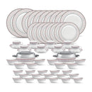 La Opala Sovrana Dinner Set 35,45 abd 62 pcs, Moroccan Pink, White