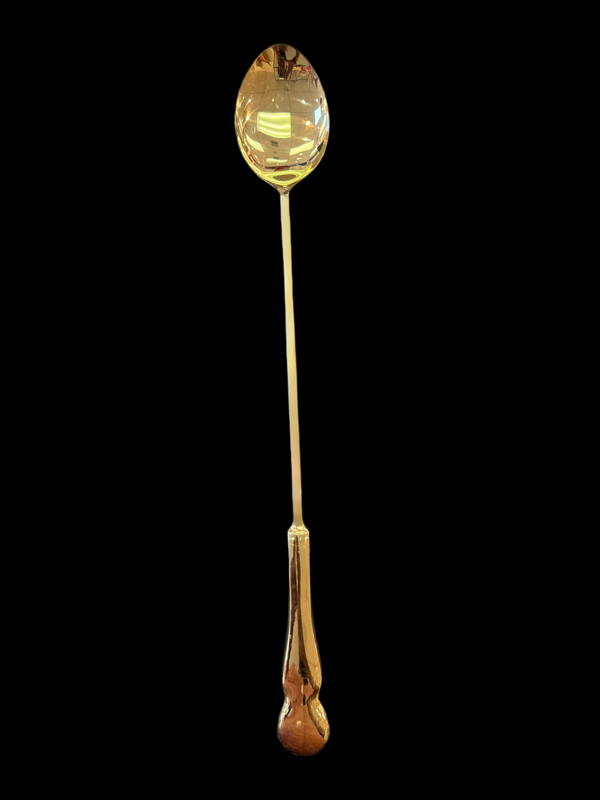 Steel Serving Spoon 42cm Golden finish