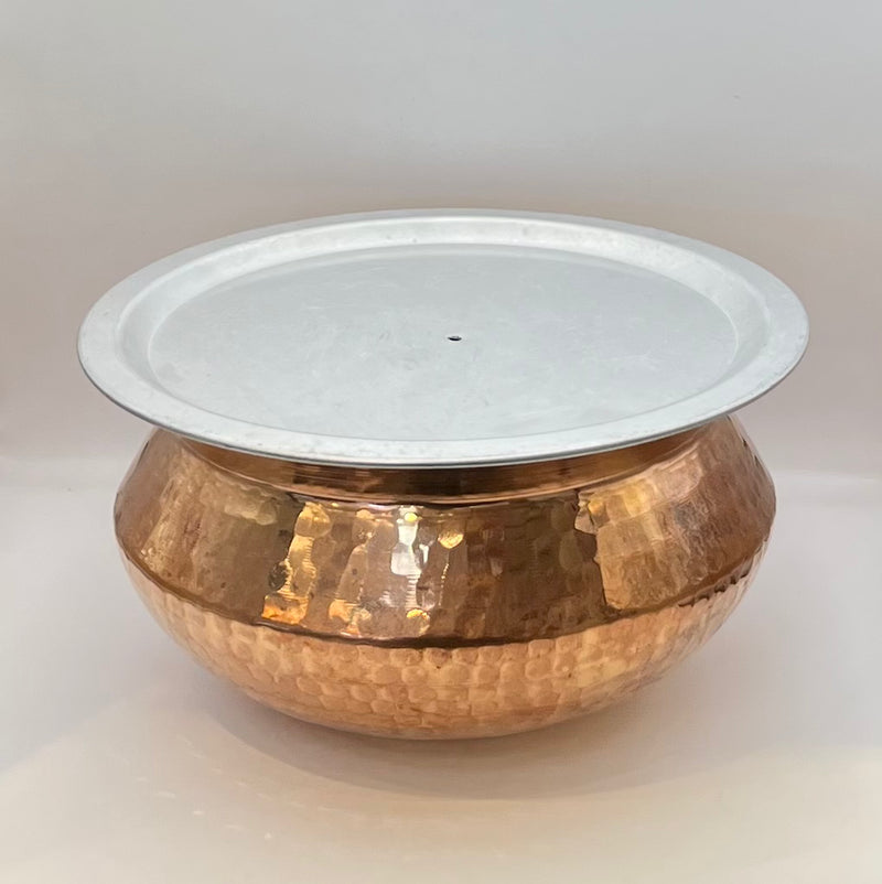 Copper body biryani pot/copper handi pot