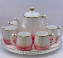 Cup and kettle set of 8 (2 colour)