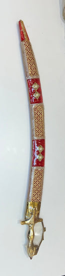 Decorated sword/kripan for weddings assorted designs(online only)