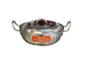 Aluminum Kadai/wok with Steel Lid (Utella) Induction base