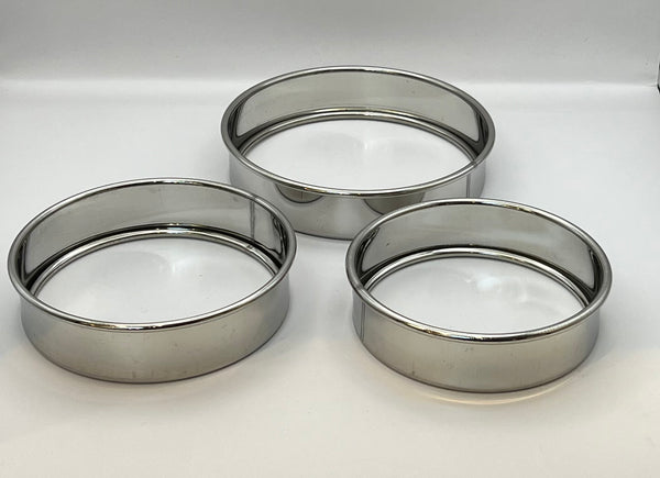 Stainless steel Cooker Steamer Raiser set of 3 rings