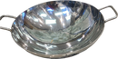 Stainless steel round Kadhai/kadai /wok