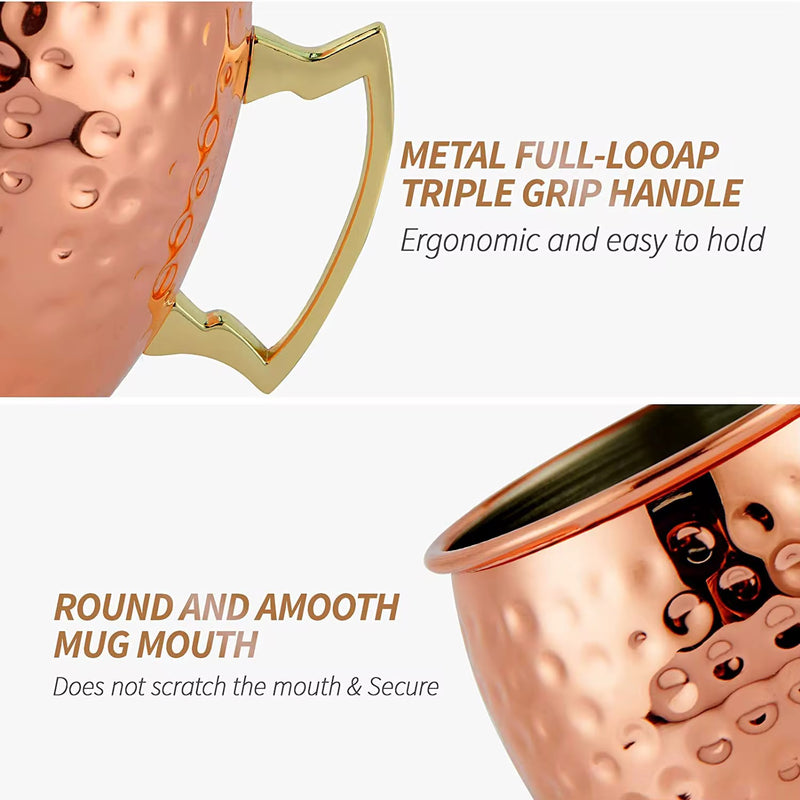 Copper /Stainless Steel Mule Mugs (2 Options) 500ml