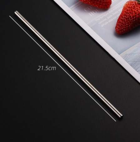 Stainless Steel Straw 304 steel pack of 6