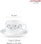 LaOpala Diva Grace Blue Tea Cup & Saucers Set of 6 (220ml)