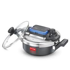 Prestige Svachh FLIP-ON Hard Annodised Pressure Cooker 3 L with Glass Lid