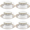 LaOpala Diva Moroccan Gold Tea Cup & Saucers Set of 6 (160ml)