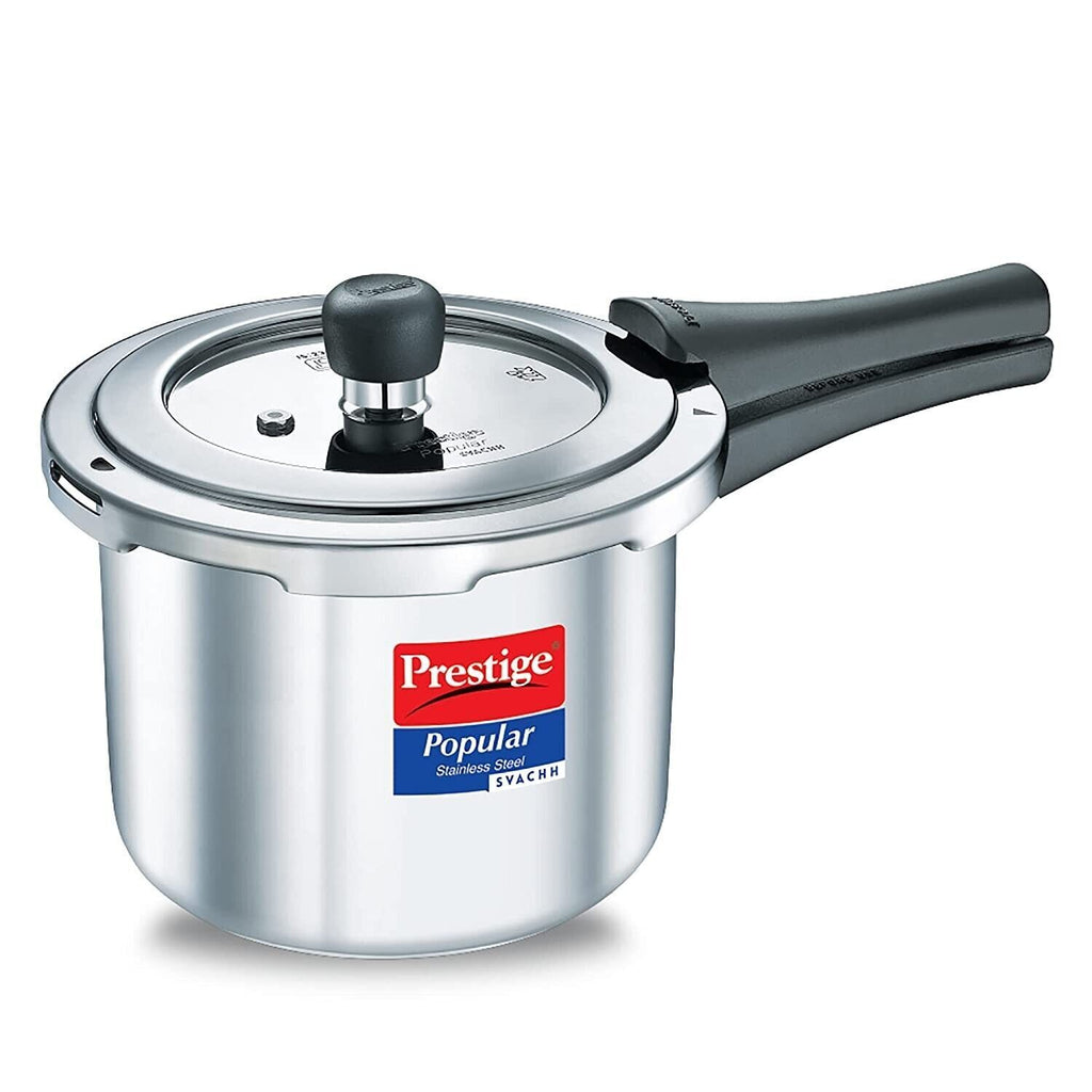 Prestige Popular Stainless Steel Svachh Pressure Cooker, 2,3 Litres, S ...