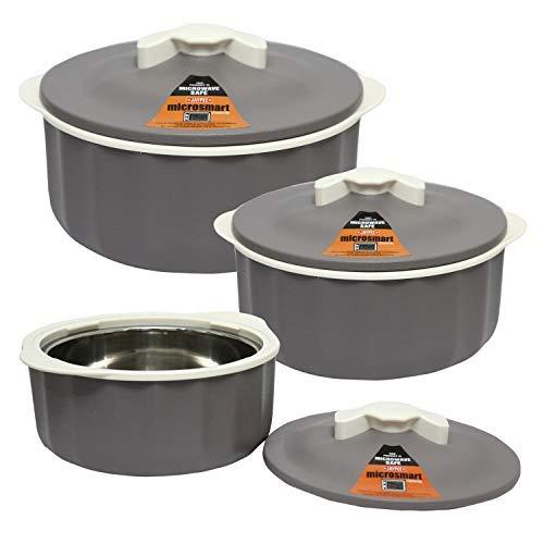 Jaypee Plus Casserole Micro Smart Set of 3 (Earth Brown) - The Kitchen Warehouse