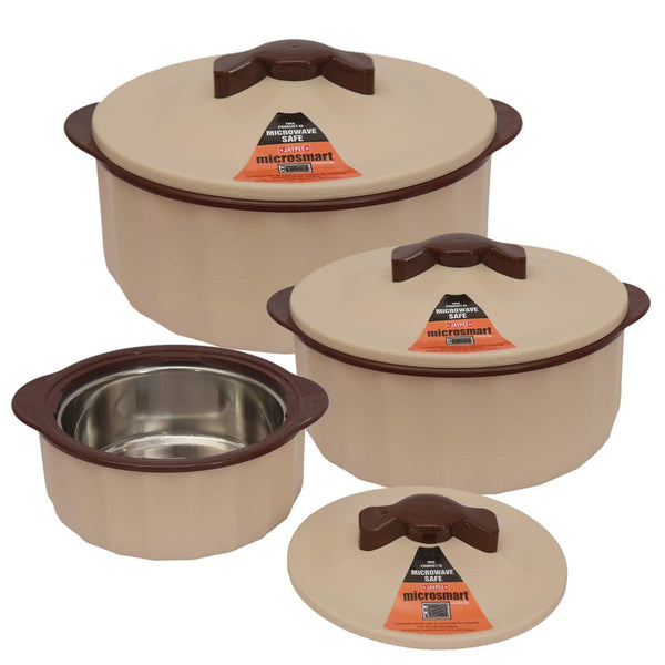 Jaypee Microsmart Casserole set of 3, 1000,1500,2000 - The Kitchen Warehouse