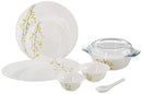 La Opala Citron Weave Opalware Dinner Set, 35 Pieces - The Kitchen Warehouse