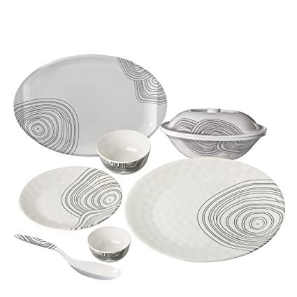 Servewell Zebra Honey Comb Dinner Set, 31-Pieces - The Kitchen Warehouse