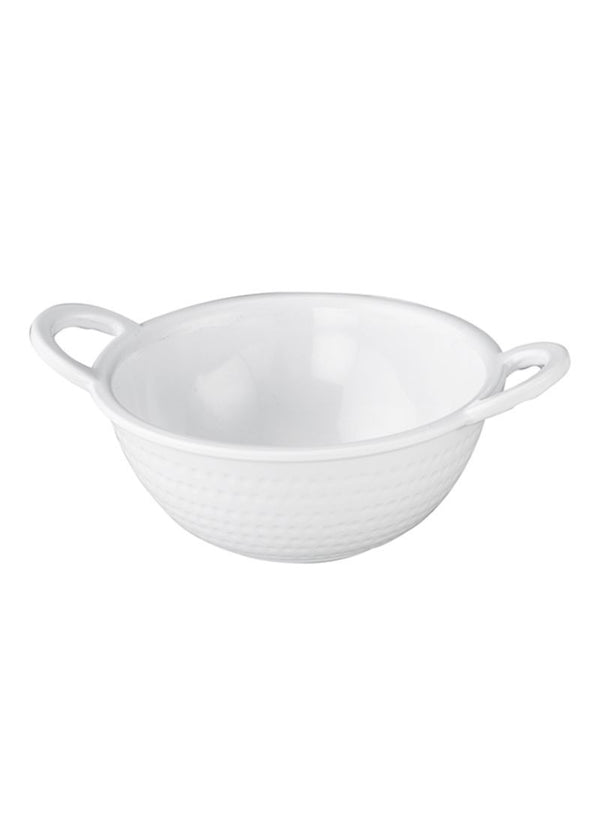 Servewell Dotted Kadai 7" White Melamine - The Kitchen Warehouse