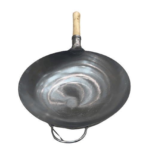 Chinese Iron wok kadai long handle - The Kitchen Warehouse