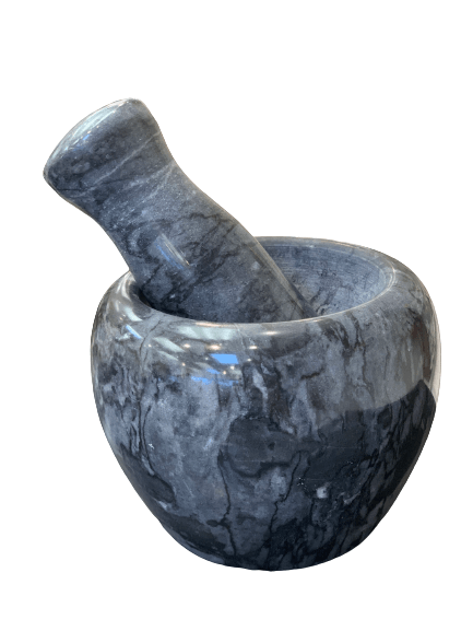 Durable Marble Imam Dasta, Mortar Pestle Set, Ohkli Musal - The Kitchen Warehouse