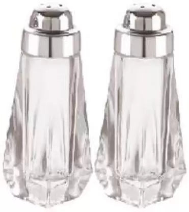 Mazda Tower 2pcs Set 2 Piece Salt & Pepper Set  (Crystal, Clear)